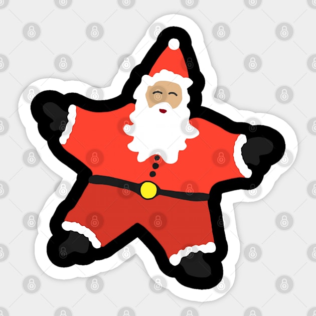 Cute Santa Sticker by alexwestshop